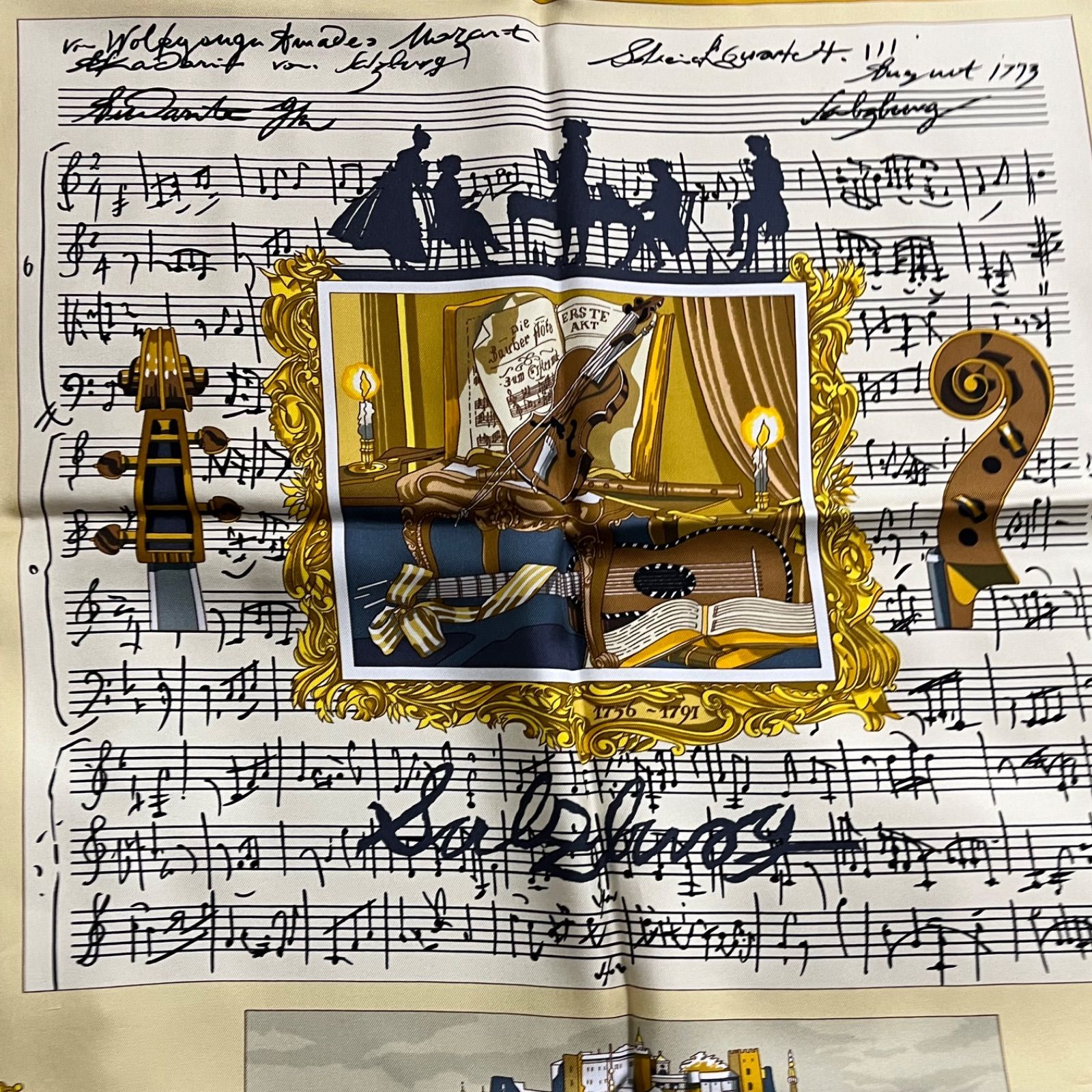 ○エルメス HERMES カレ90 IN SALZBURG ザルツブルグにて シルク