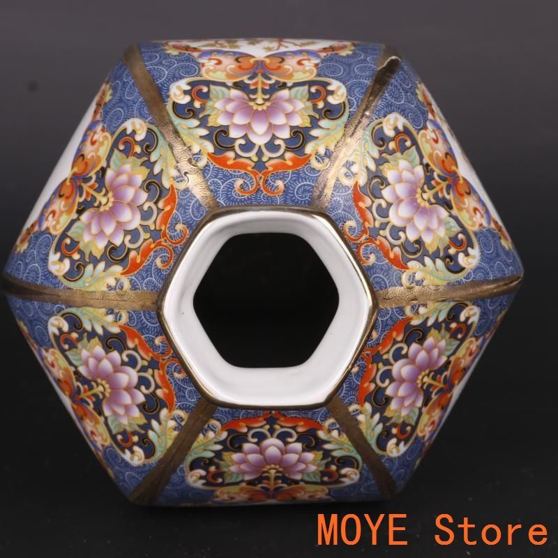 青花磁器喜字将軍缶 景徳鎮 陶磁器装飾品 工芸品 美術品 置物 青花磁器