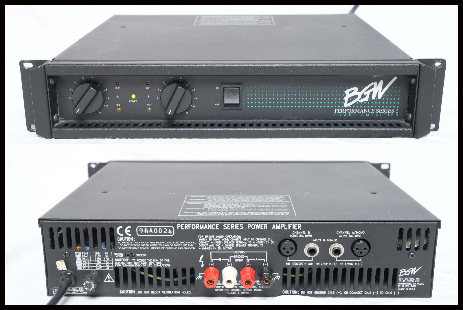 ☆BGW☆performance series1 PA用パワーアンプ MADE IN USA ☆ - メルカリ