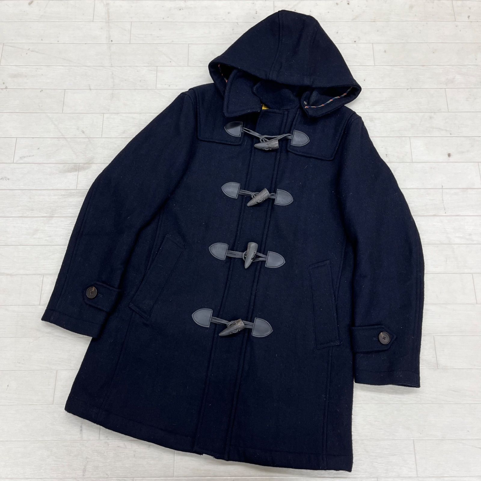 美品、80s、イタリア製】リーバイス ダッフルコート ネイビー 紺 38 L