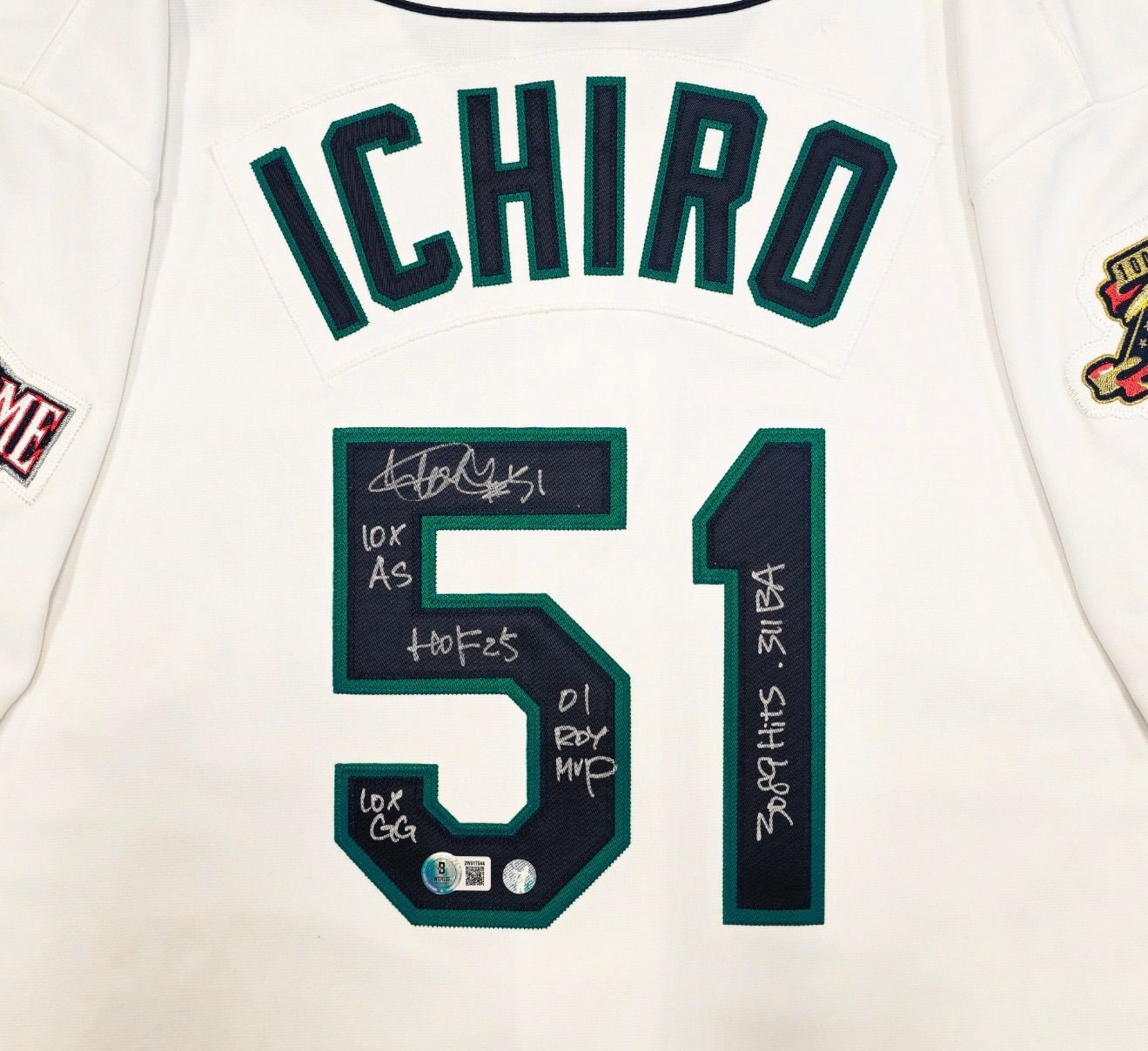 超貴重イチロー／直筆サイン／ユニフォーム／HOF25／インスクリプション
