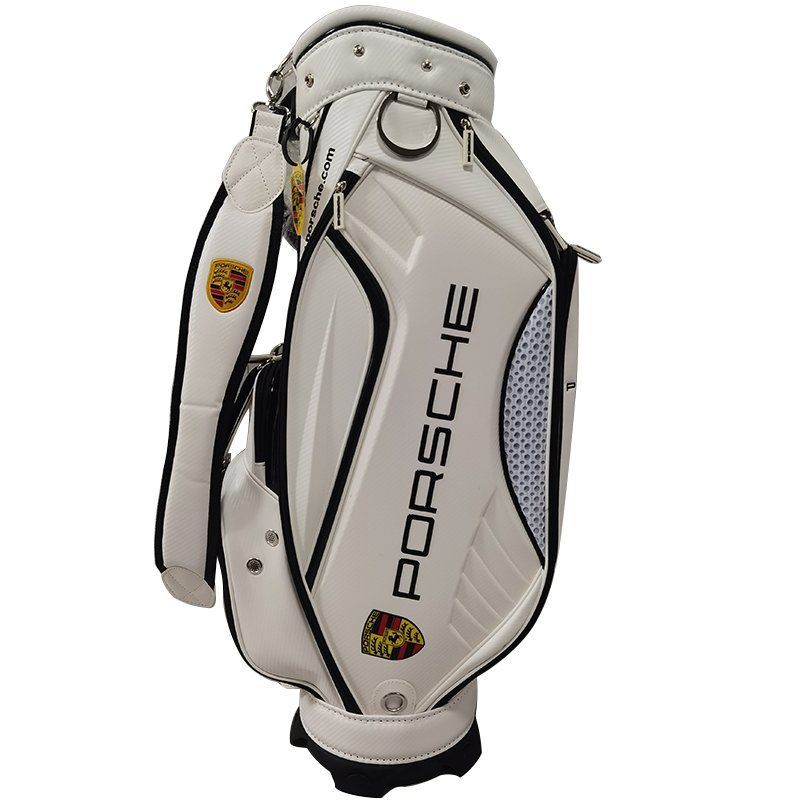 新入荷 ポルシェ porscheゴルフ キャディバッグ ホワイト porsche
