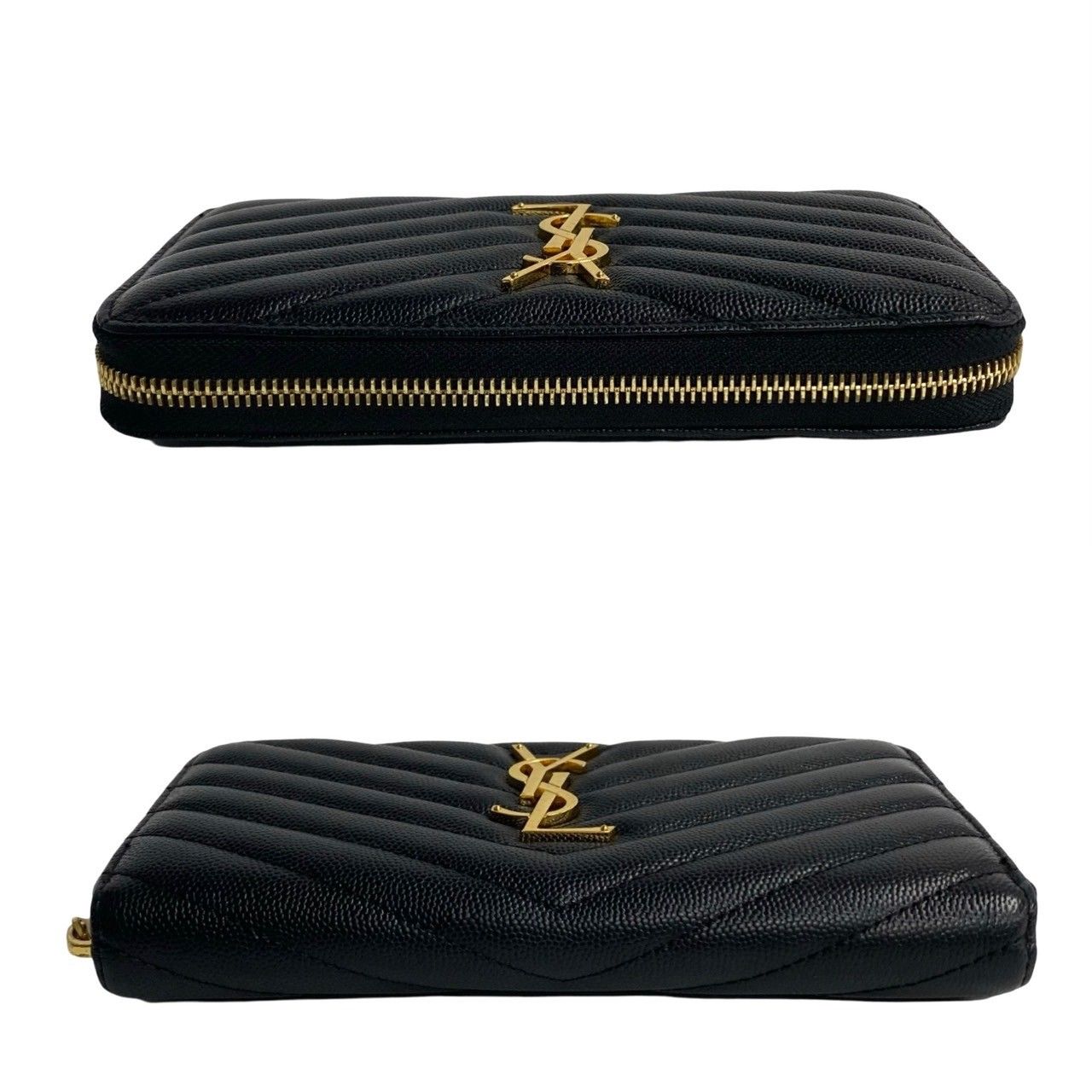 サンローラン ラウンドファスナー長財布 ブラック 黒 aq10275 SAINT