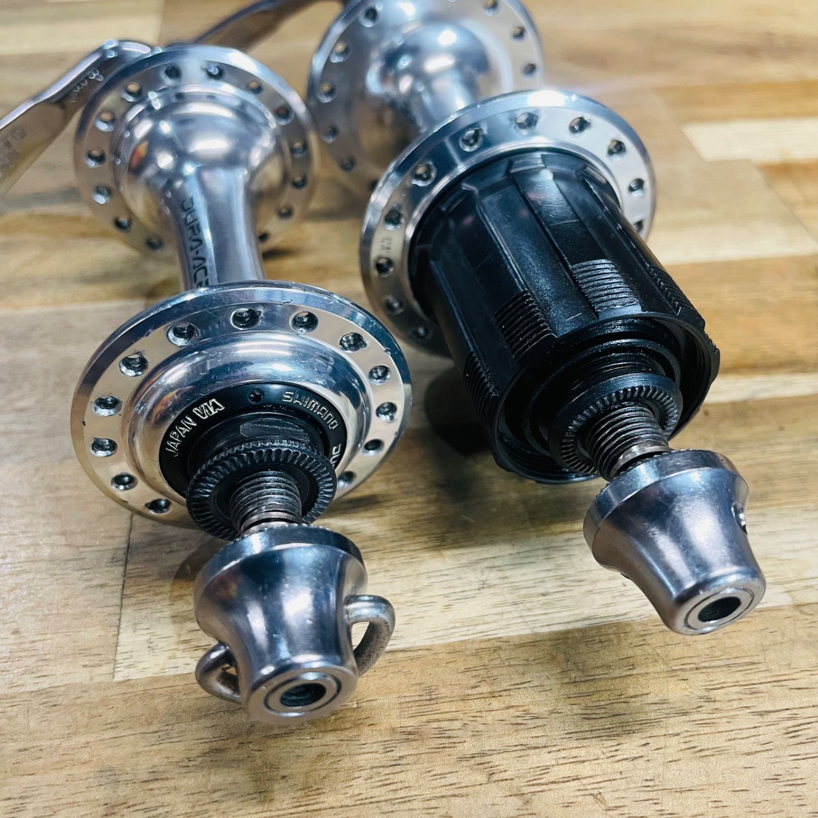 良品】 シマノ デュラエース HB-7400-F / FH-7403 ハブ 前後セット