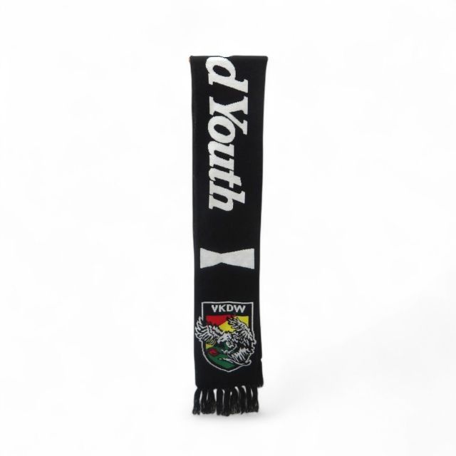 WASTED YOUTH FOOTBALL SCARF BLACK WY25GD003 ウェイステッドユース