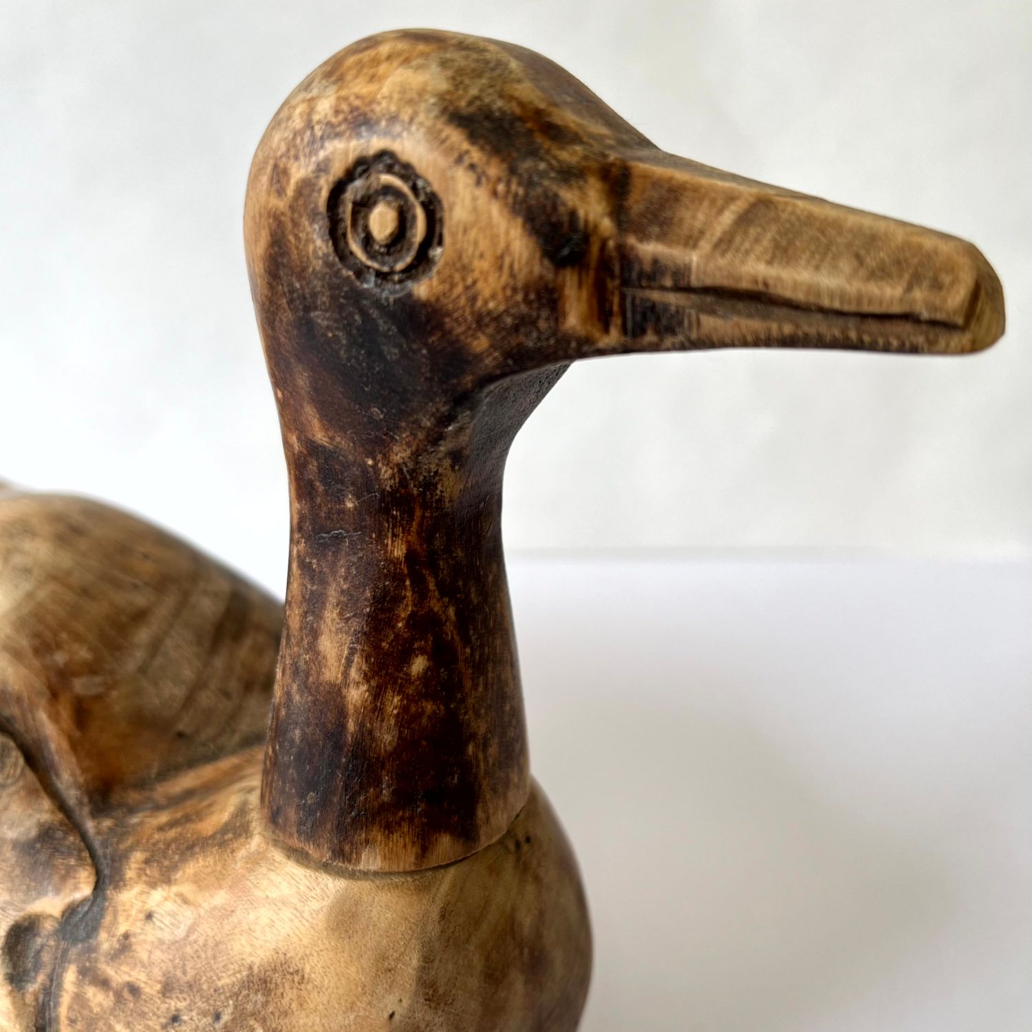 李朝 木彫鴨 木雁 キロギ デコイ 27cm 0049 - メルカリ