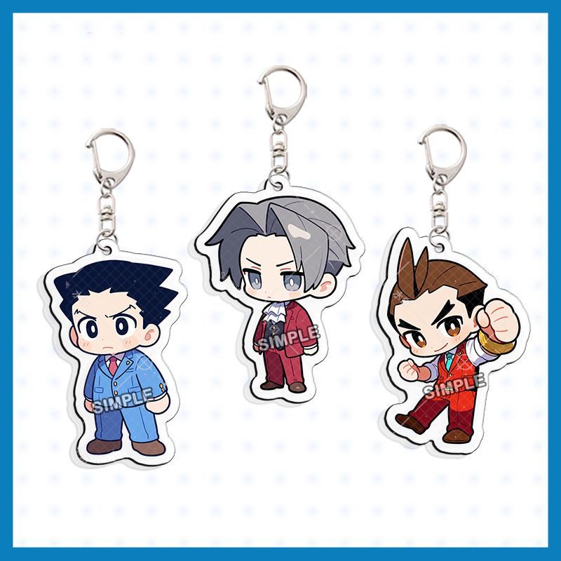 逆転裁判画廊 御剣怜侍 アクリルキーホルダー 逆転裁判 逆転裁判画廊