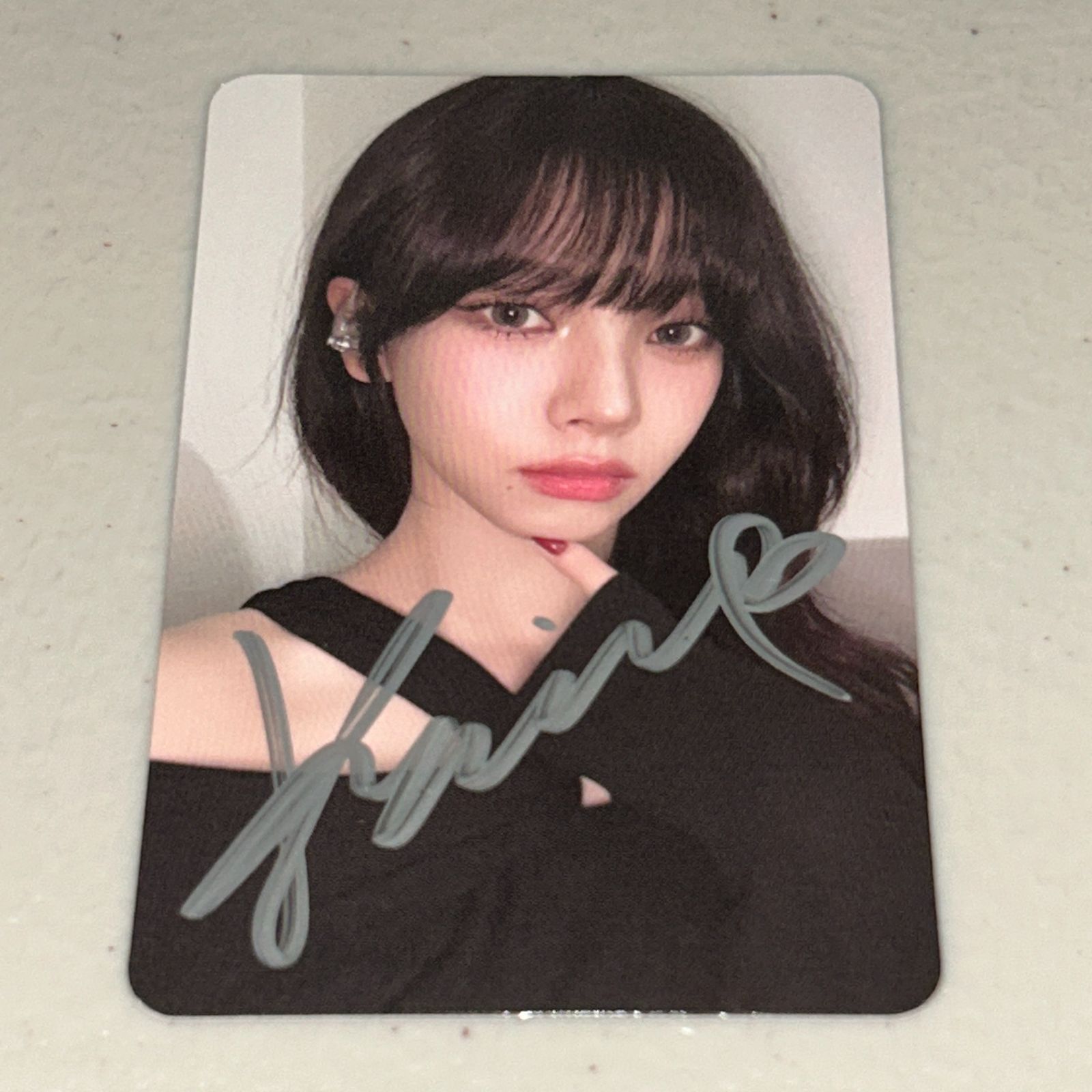 aespa カリナ サインフリスビー aespa カリナ 直筆サイン入り