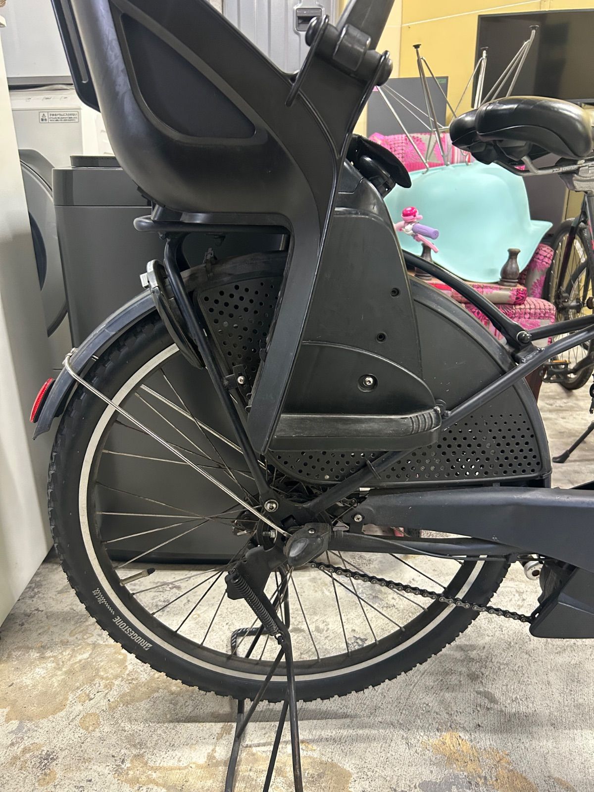 引き取り限定 HYDEE 電動アシスト自転車 チャイルドシート付き 【電動