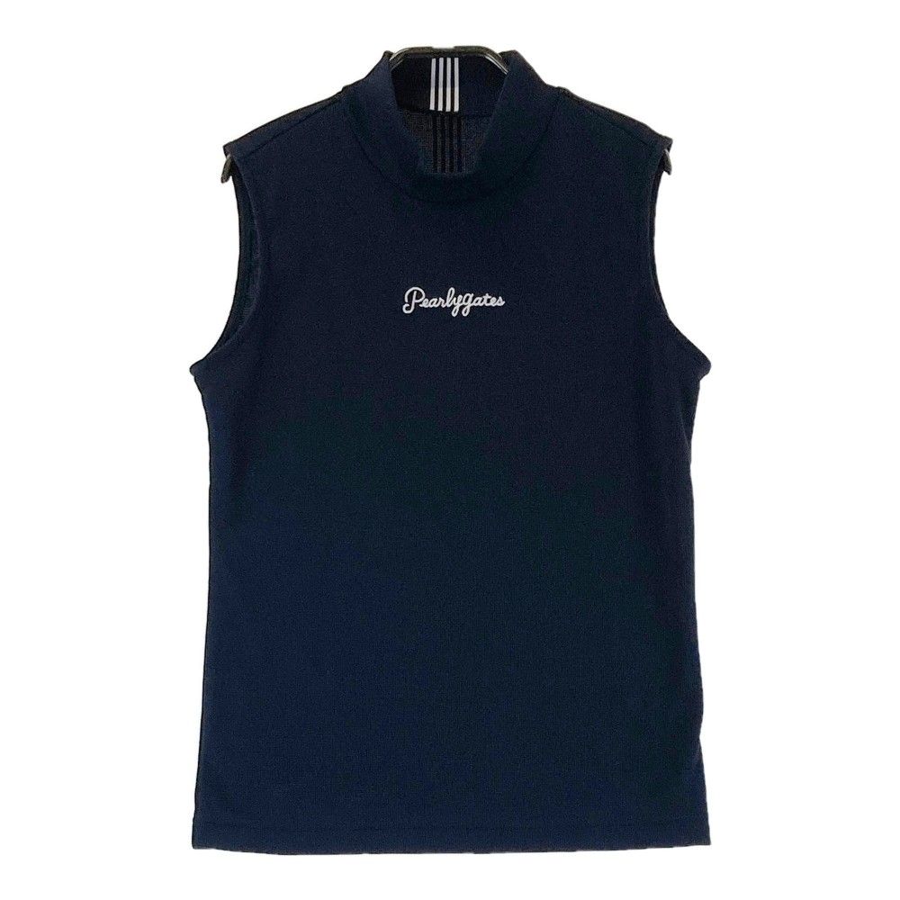 サイズ：0 PEARLY GATES パーリーゲイツ ノースリーブシャツ ネイビー