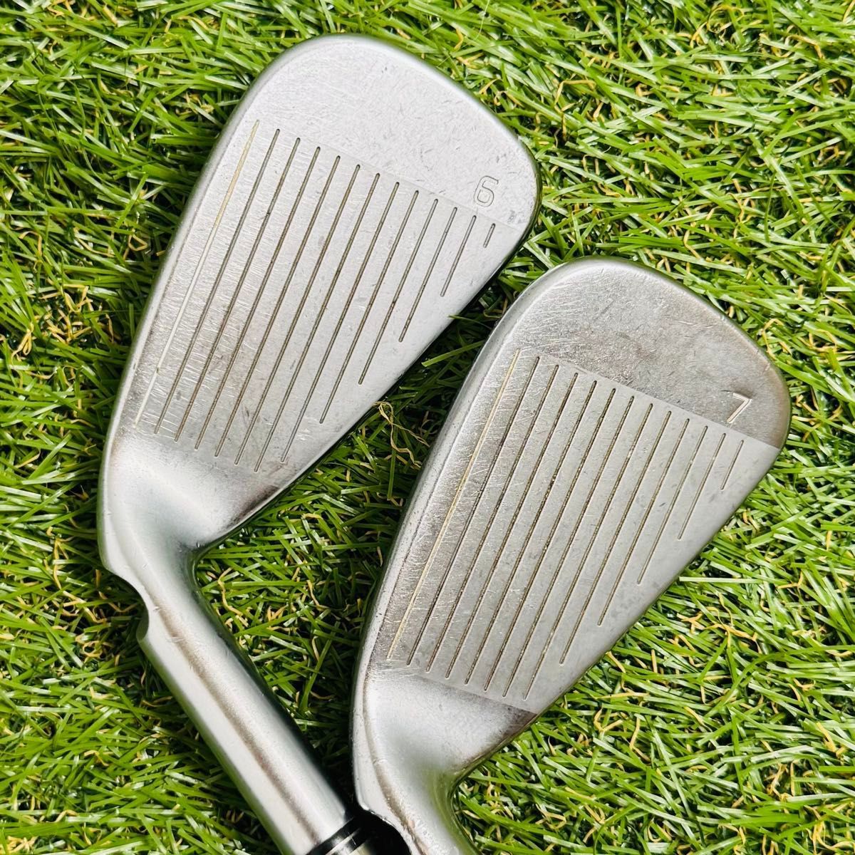 良品】ピン G425 黒ドット メンズアイアンセット 5本 スチール X