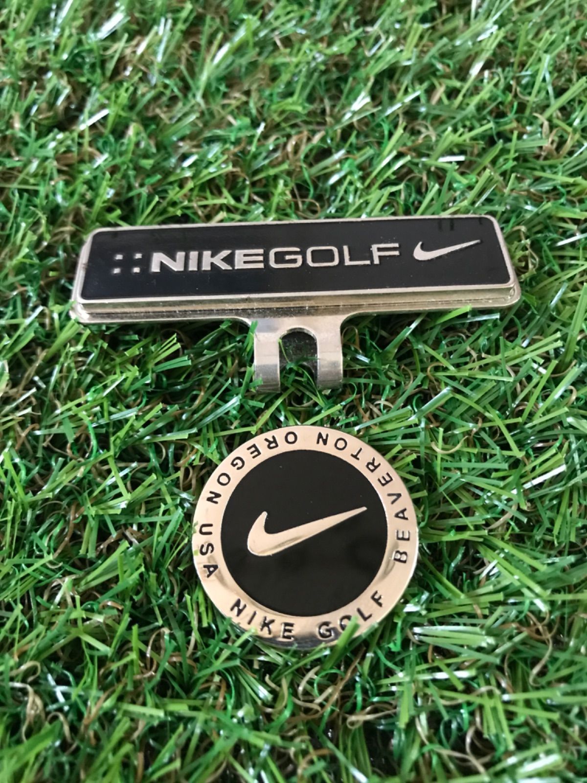 ナイキゴルフ クリップマーカー ブラック×シルバー 美品 - メルカリ