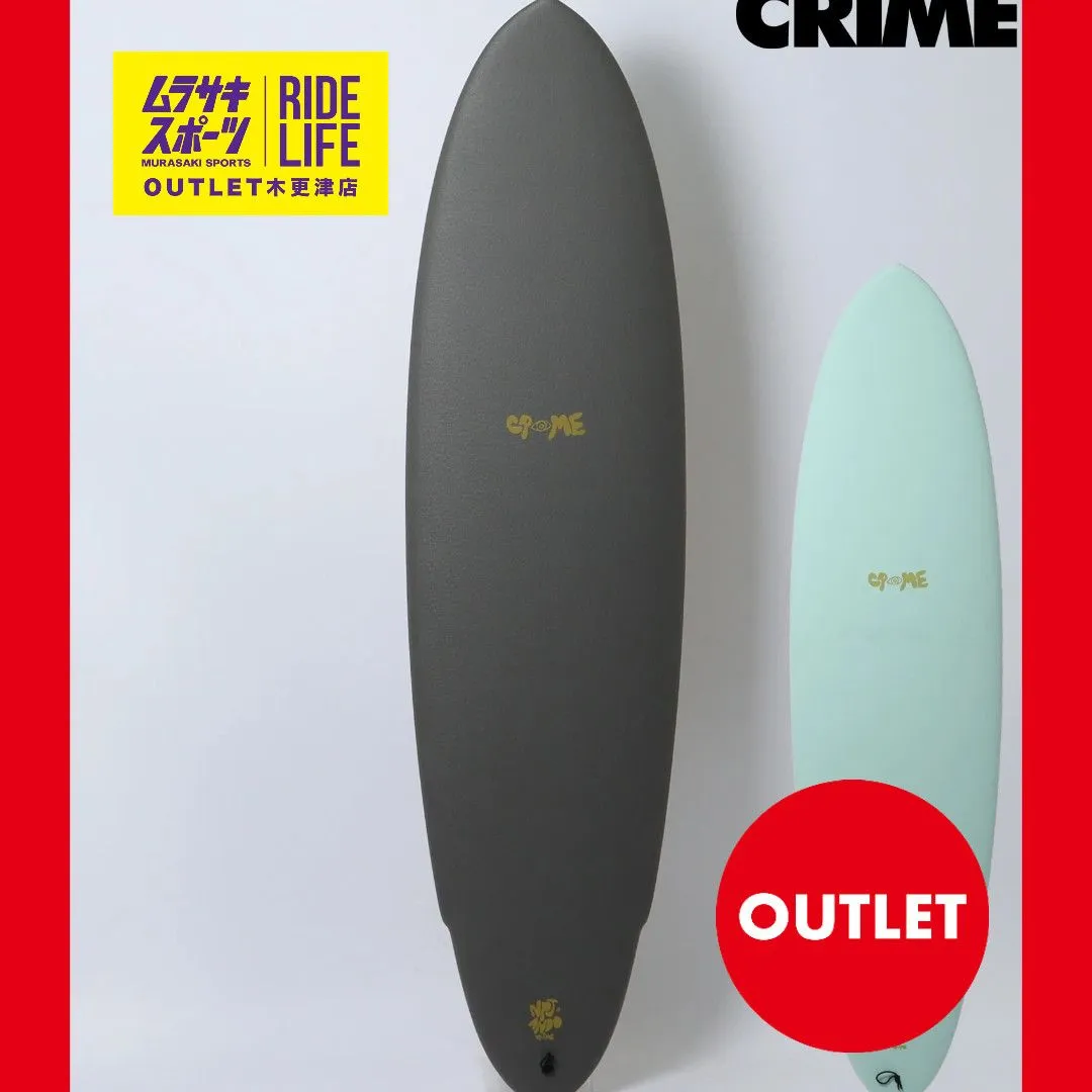 送料無料/CRIME D.F.W. ファンボード/クライムサーフボード7.6 送料