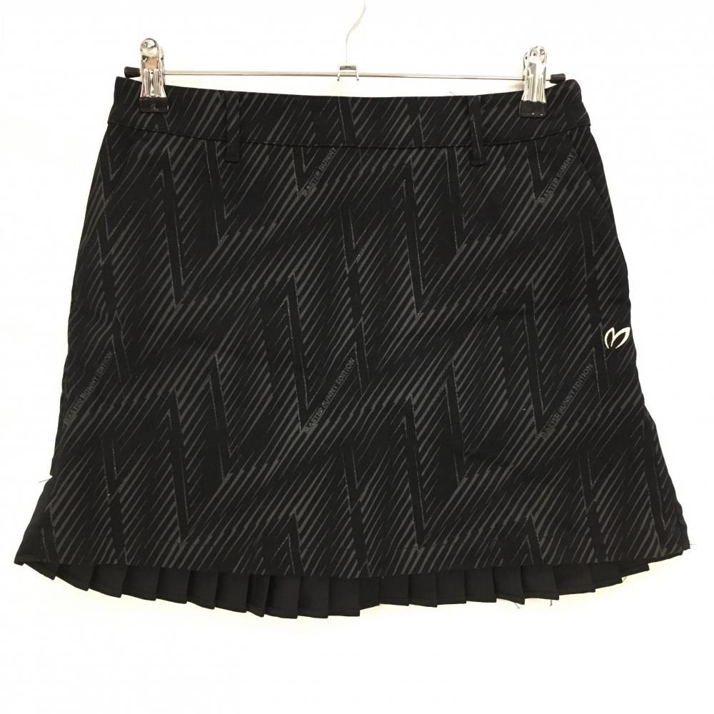 新品】マスターバニーゴルフスカート台形ウールライクストレッチ黒00XS