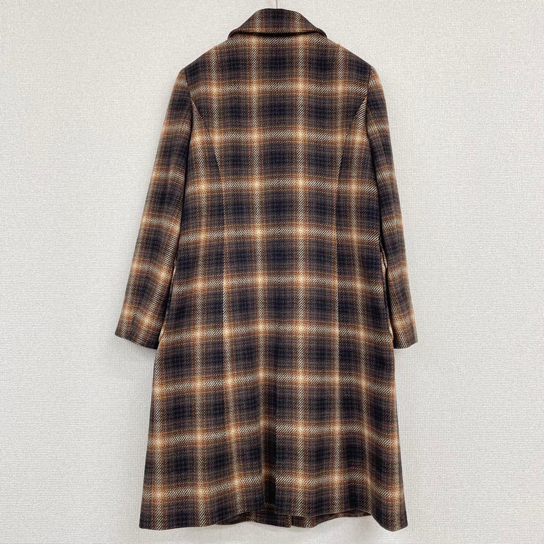 Mayu様分 バーバリーロンドン カシミヤ混 ロングコート ノバチェック M
