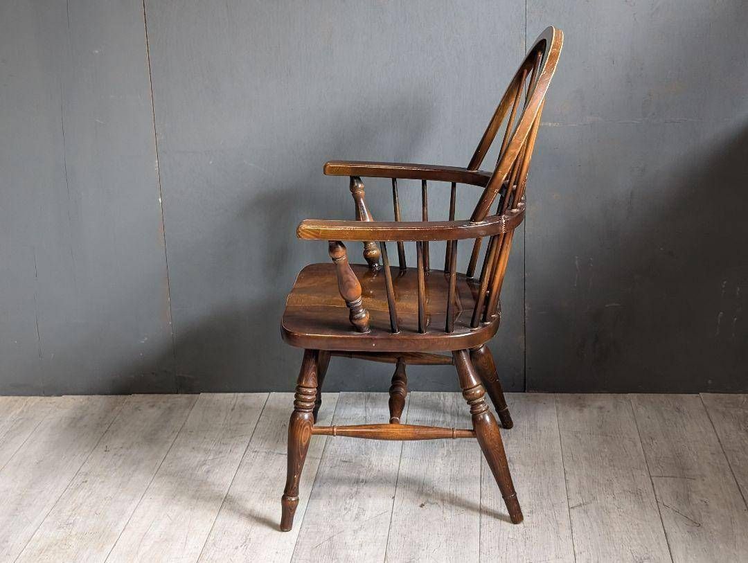 ウインザーチェアーキツツキ国産飛騨産業04