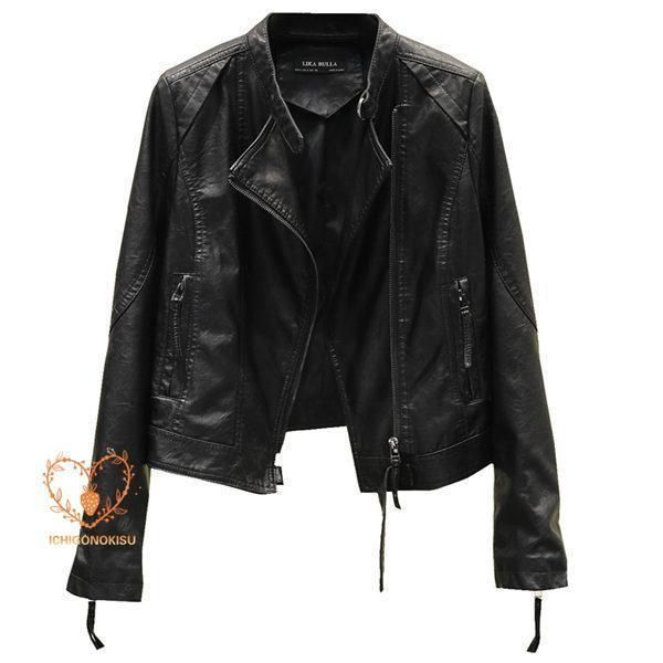 FOXEY NEW YORK ブラックレザーシングルライダースジャケット 40 FOXEY