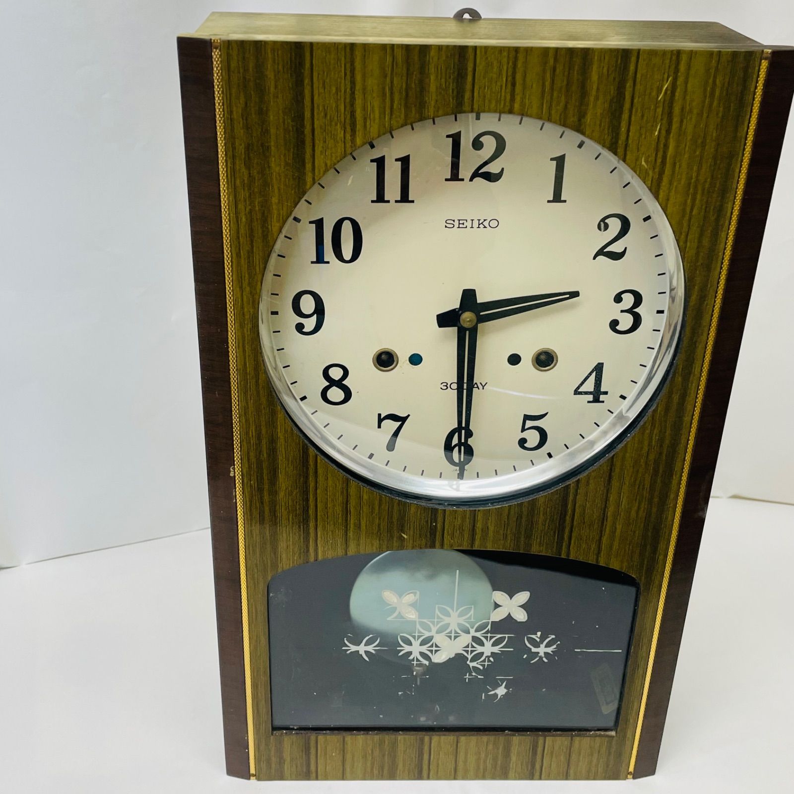 セイコー SEIKO ゼンマイ式 振り子時計 壁掛け時計 昭和レトロ