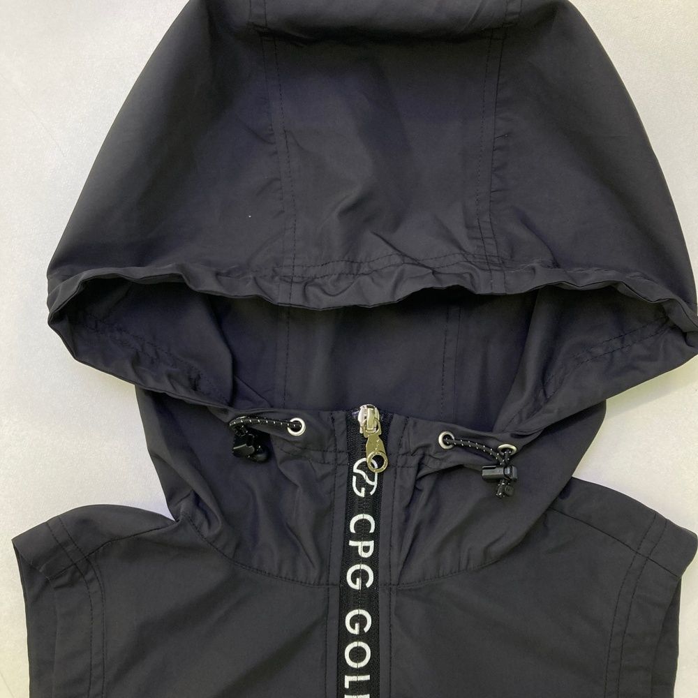 CPG GOLF フード付き ゴルフ ベスト ブラック CPG GOLF ブラックベスト