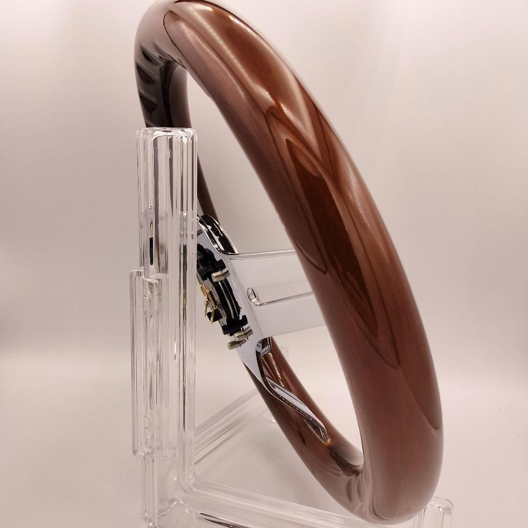 小径ステアリング 290mm ストライプ ウッド ハンドル 旧車 カスタム