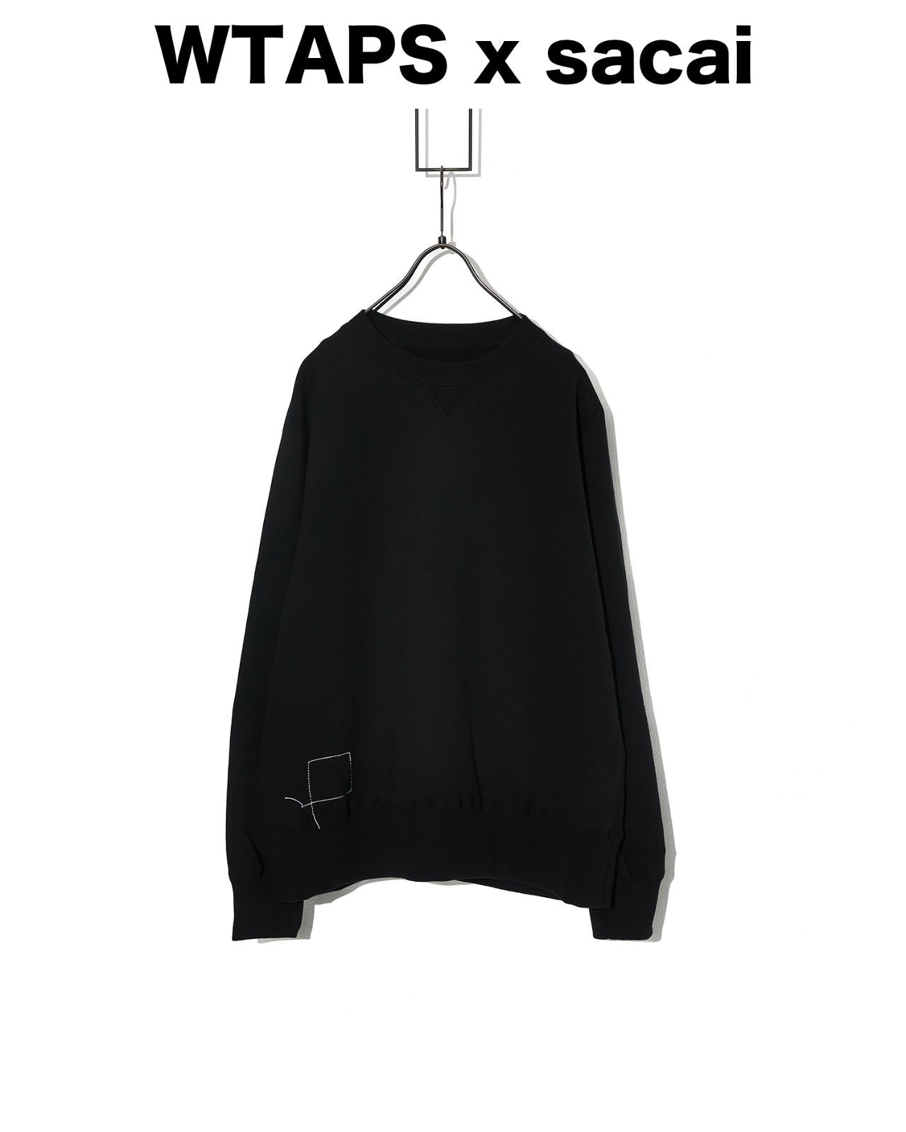 25ss WTAPS x SACAI クルーネック トレーナー XL WTAPS sacai クルー