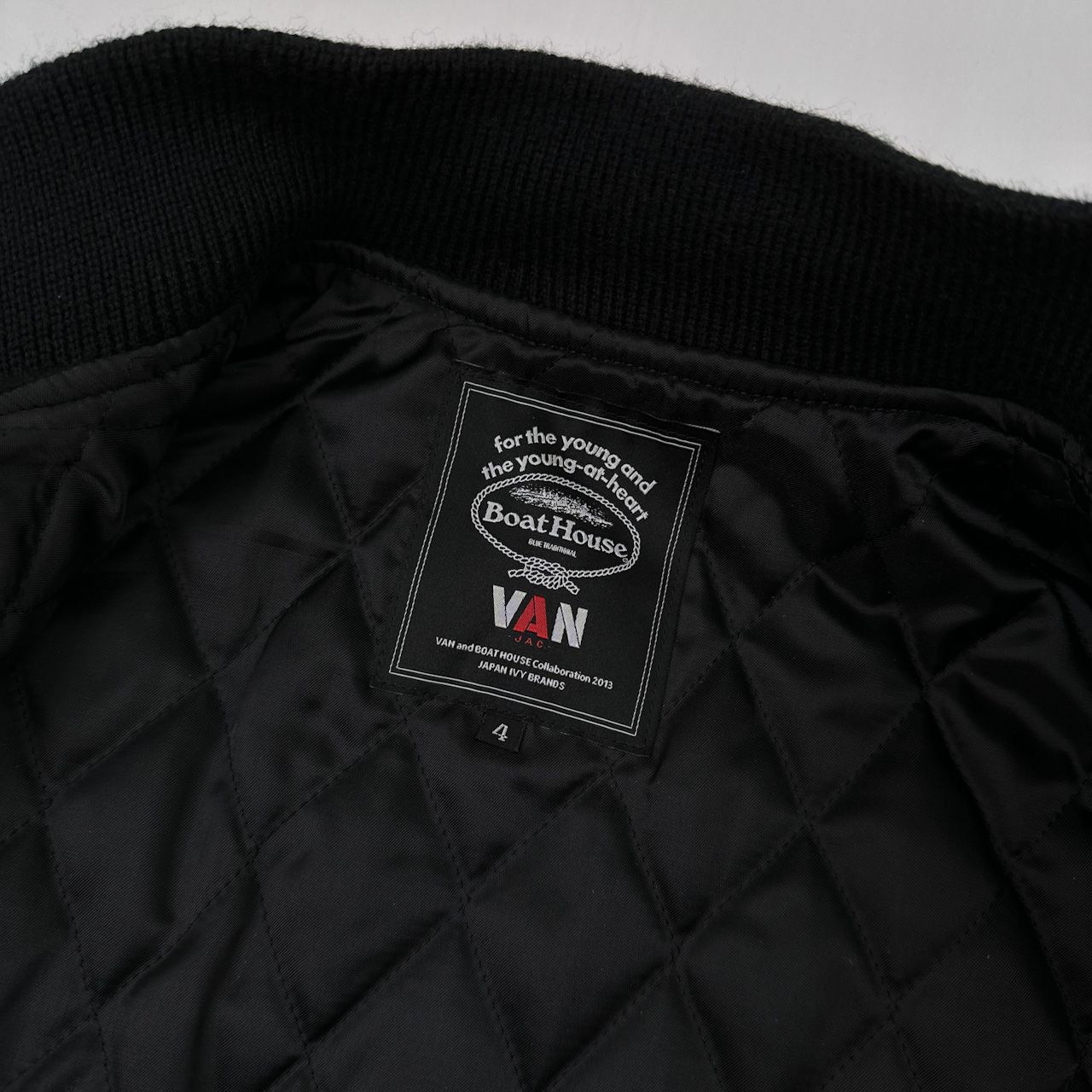 VAN JAC ヴァンヂャケット Boat House アーチロゴ ナンバリング 袖革