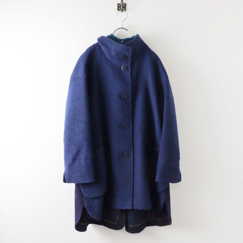 美品 センソユニコ あんきち Sensounico ann吉 フード付きウールコート