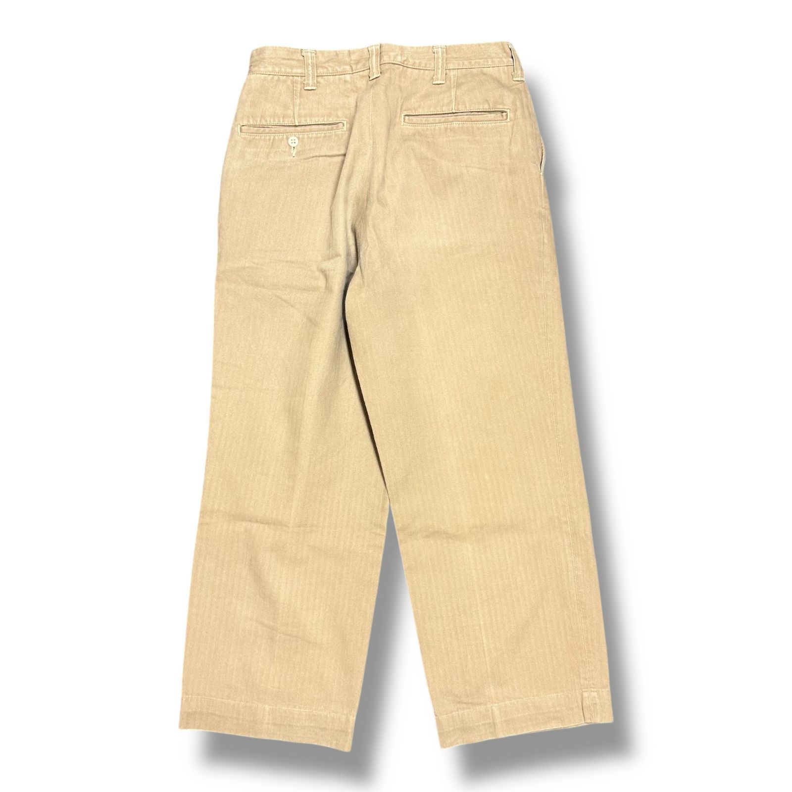 At Last ＆ Co BUTCHER PRODUCTS ヘリンボーントラウザー チノパンツ