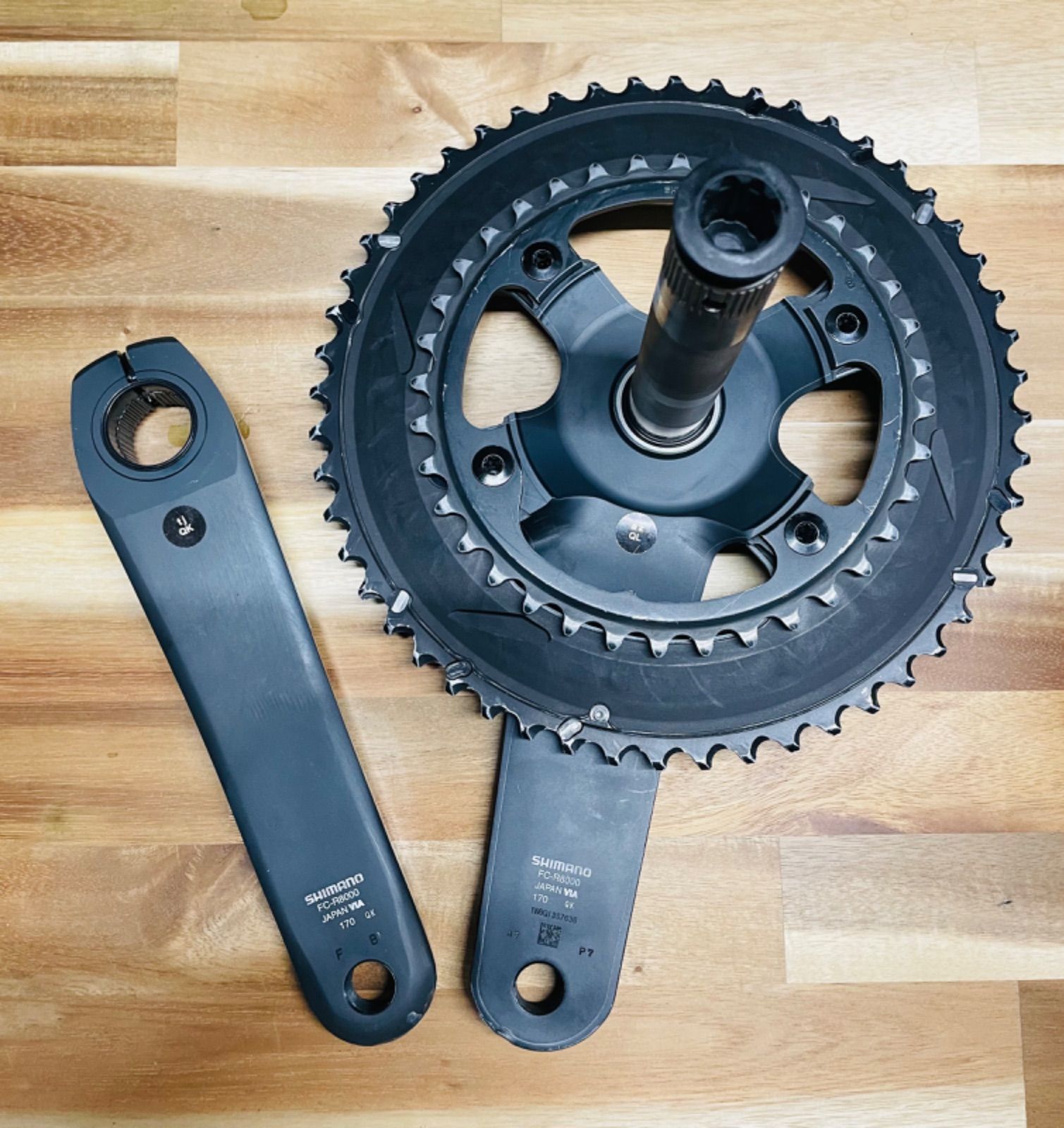 Shimano 6800アルテグラ 165mmショートクランクセット Shimano 6800