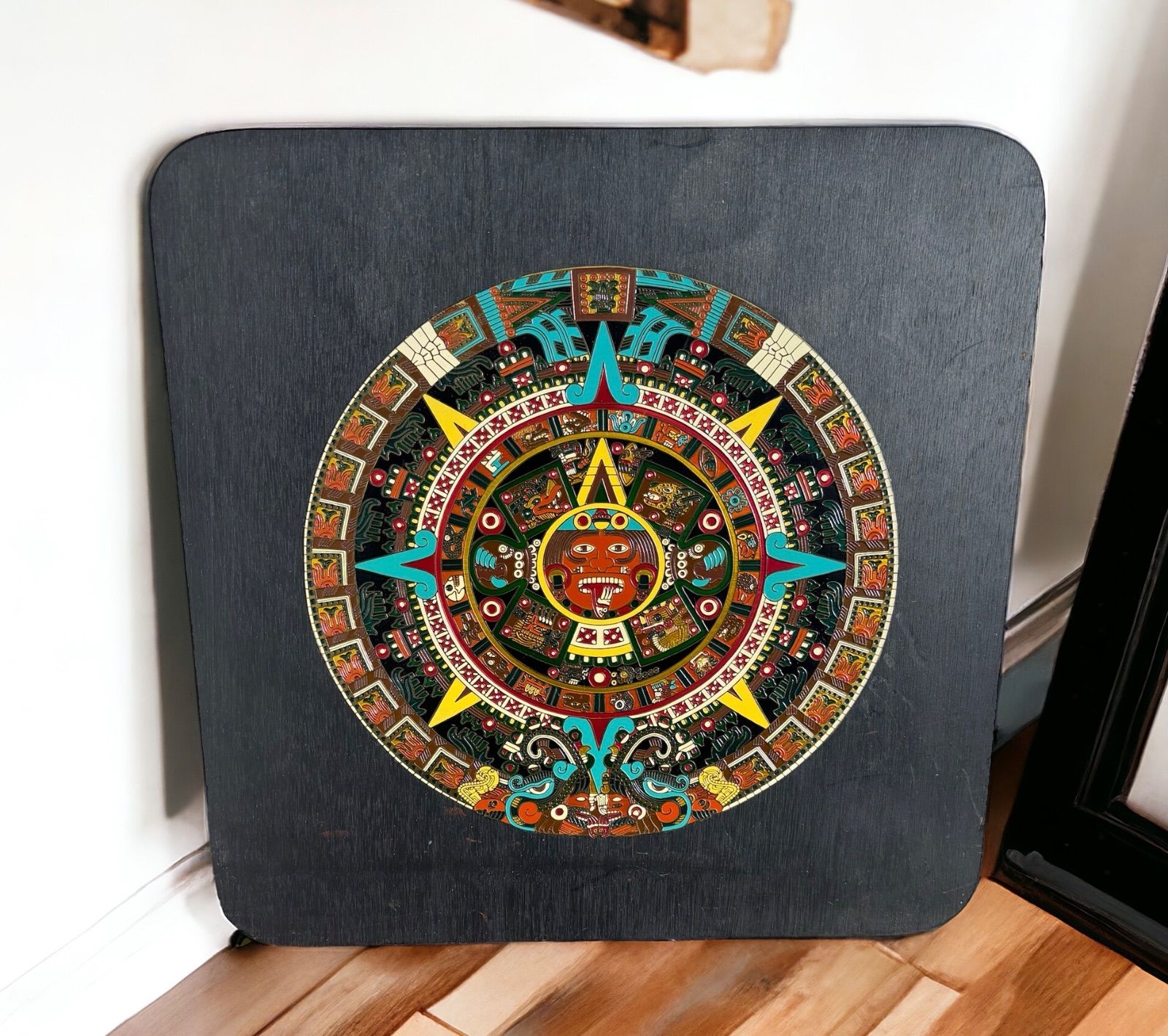 希少】メキシコ アステカカレンダー マヤ インカ 太陽の石 アステカ