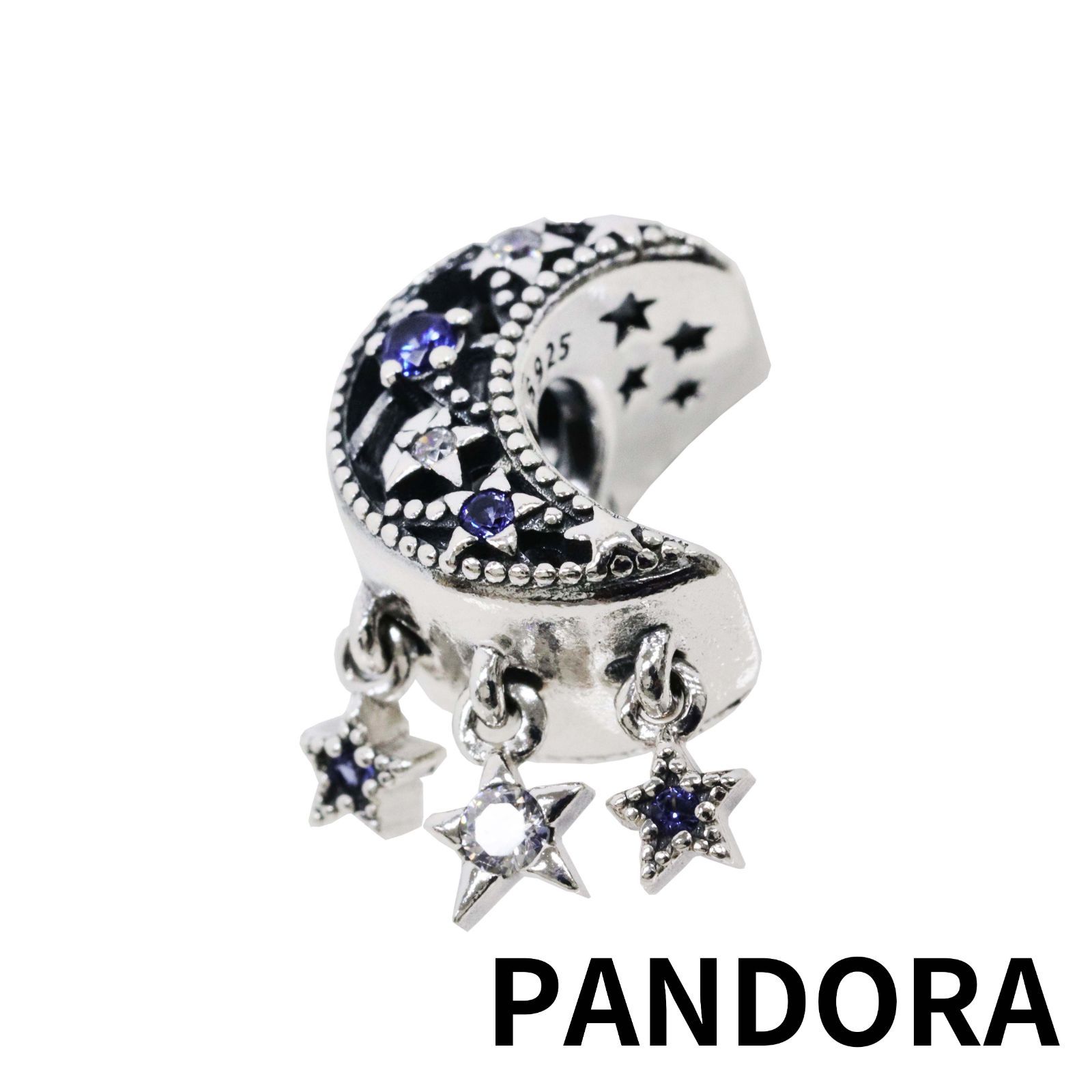 PANDORA ブレスレット チャーム シルバー 青 星 Pandora青いチャーム