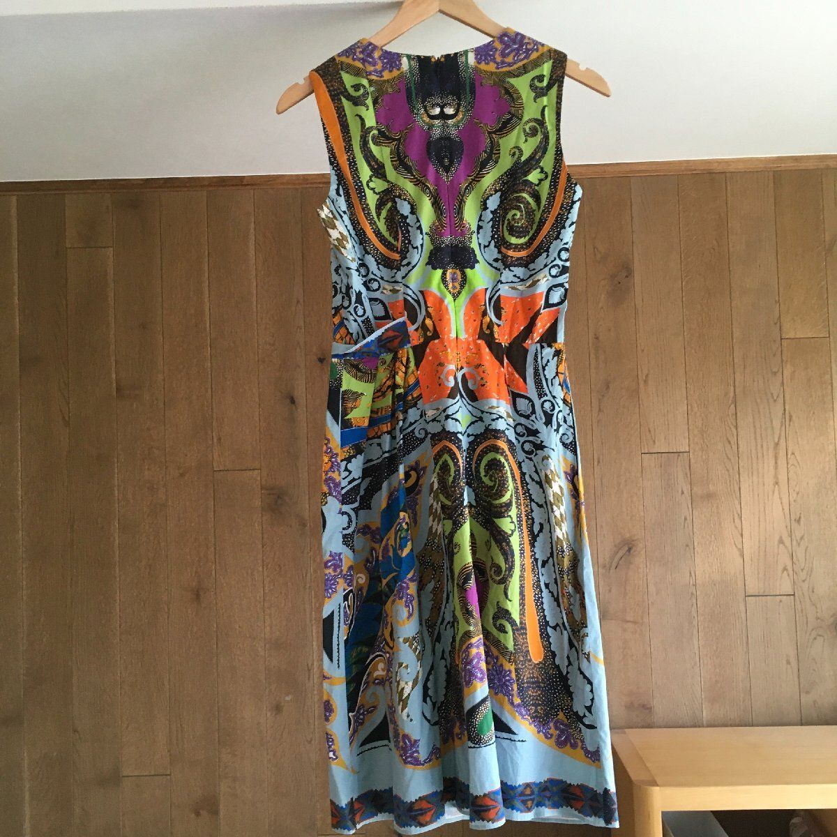 美品 ETRO エトロ 風景柄ワンピース ベルベット調 【公式通販】