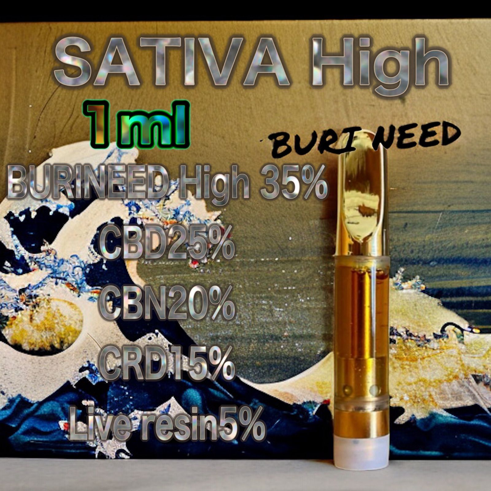 CPX HHBD /数量限定【SATIVA High】1ml CBD H4CBD CBN CRD CBG CRDP