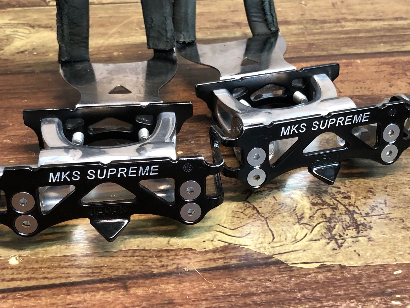 三ヶ島製作所/MKS CUSTOM NUEVO ピストペダル一式 NJS刻印あり MKS