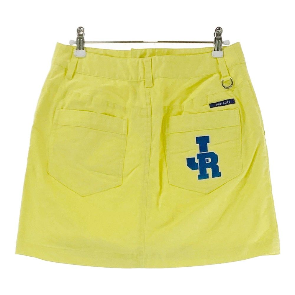 サイズ：L JUN&ROPE ジュン アンド ロペ ストレッチ スカート イエロー