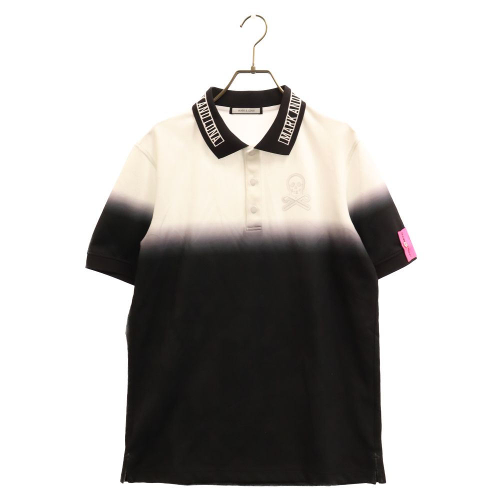 MARK & LONA メッシュポロシャツ ブラック/ホワイト MARK & LONA