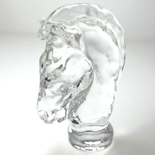 SAINT LOUIS サンルイ シュバル チェス駒 置物 クリスタルガラス