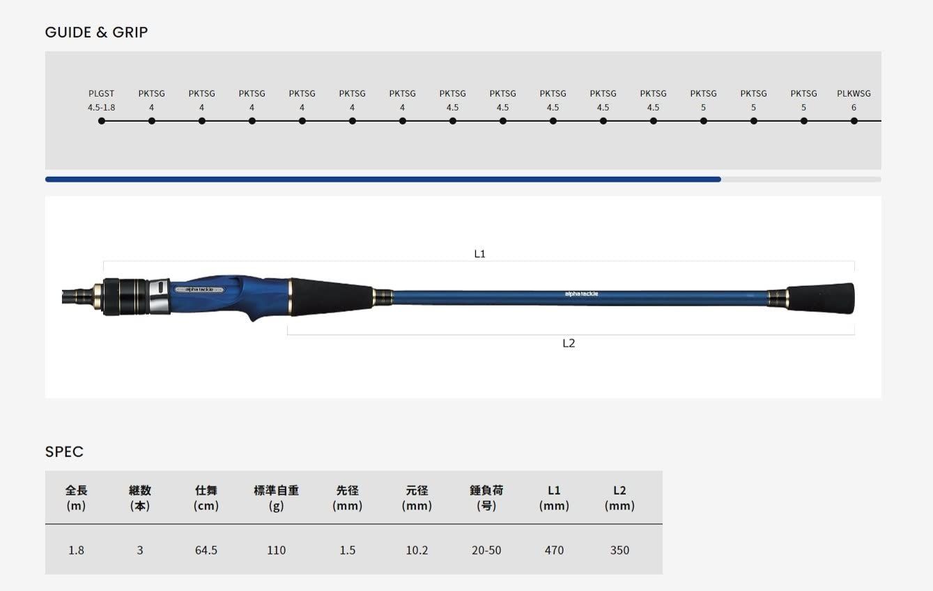 迅速発送】アルファタックル(Alpha Tackle) ロッド 船竿 海人 kaijin