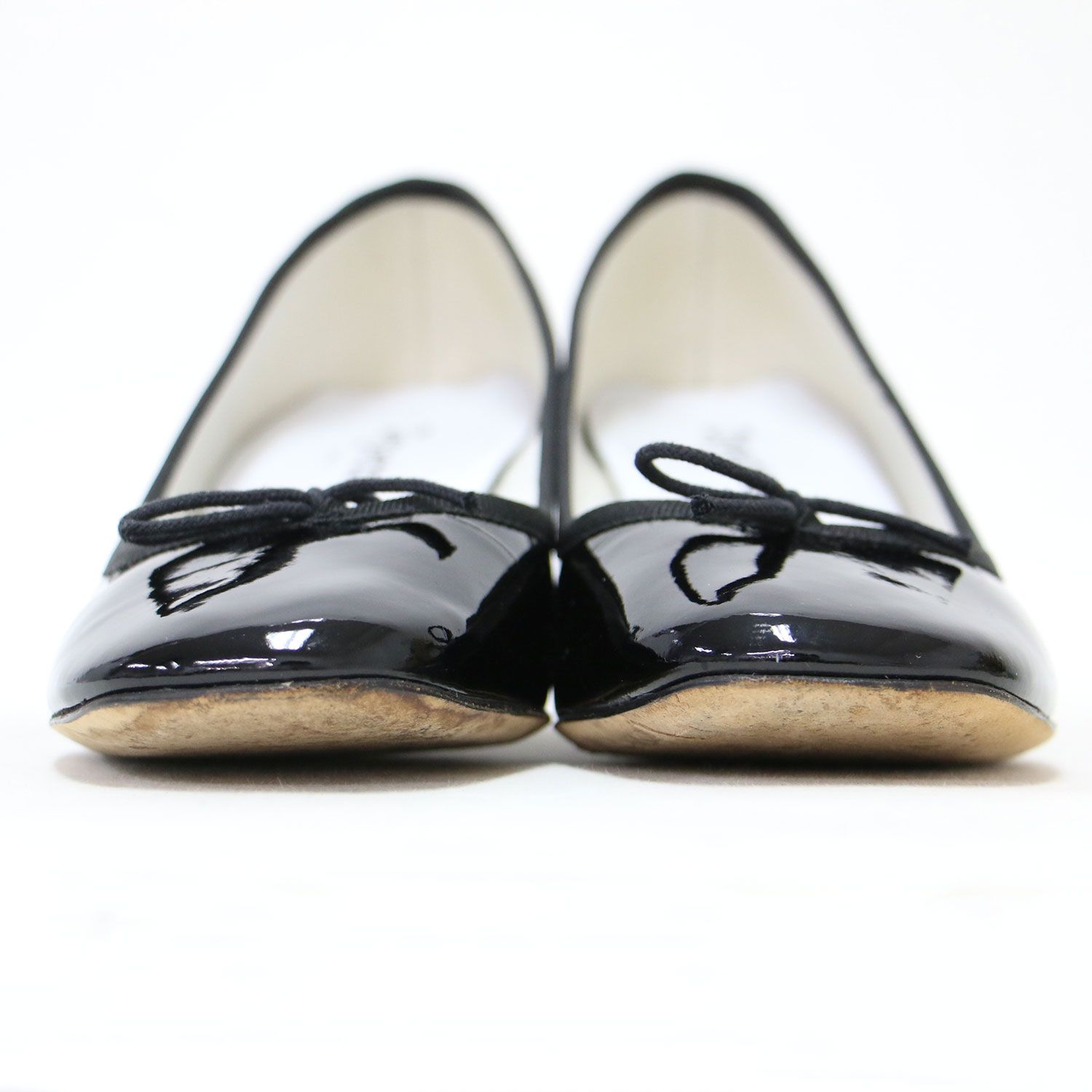 repetto レペット エナメル バレエシューズ フラット ブラック 38