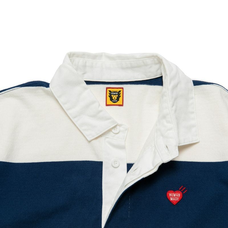 HUMAN MADE ポロシャツ/ラガーシャツ s HUMAN MADE RUGBY S/S SHIRT