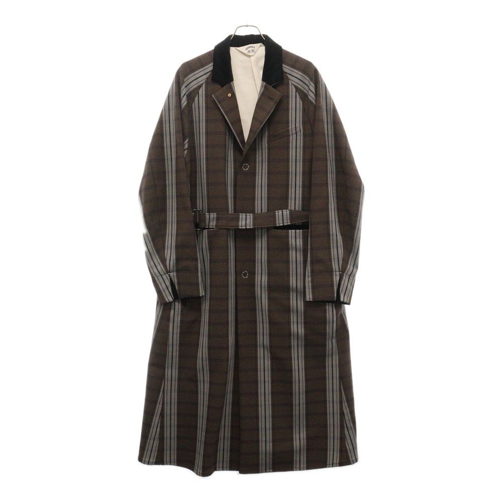 SUNSEA 18AW Pollys Tweed Check Coat 割引 SUNSEA サンシー 18AW