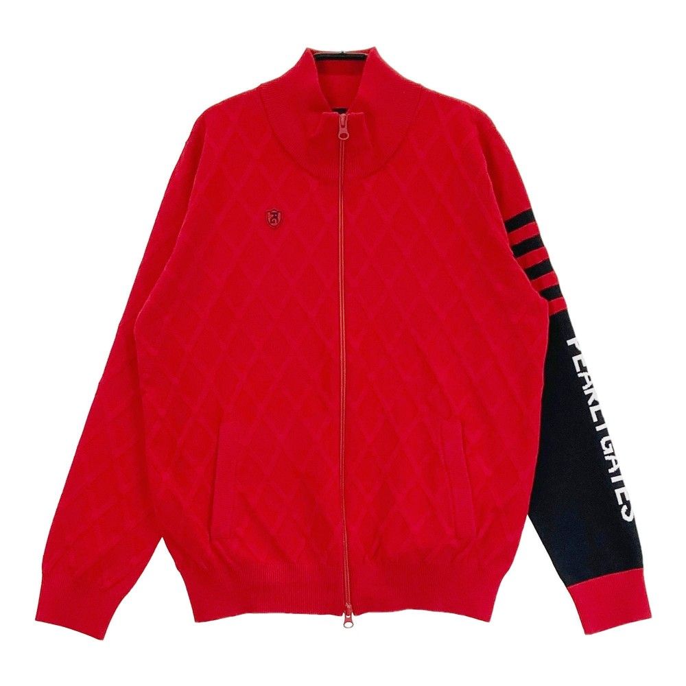 PEARLY GATES 赤黒チェック セーター サイズ4 カシミア100% 【公式通販】