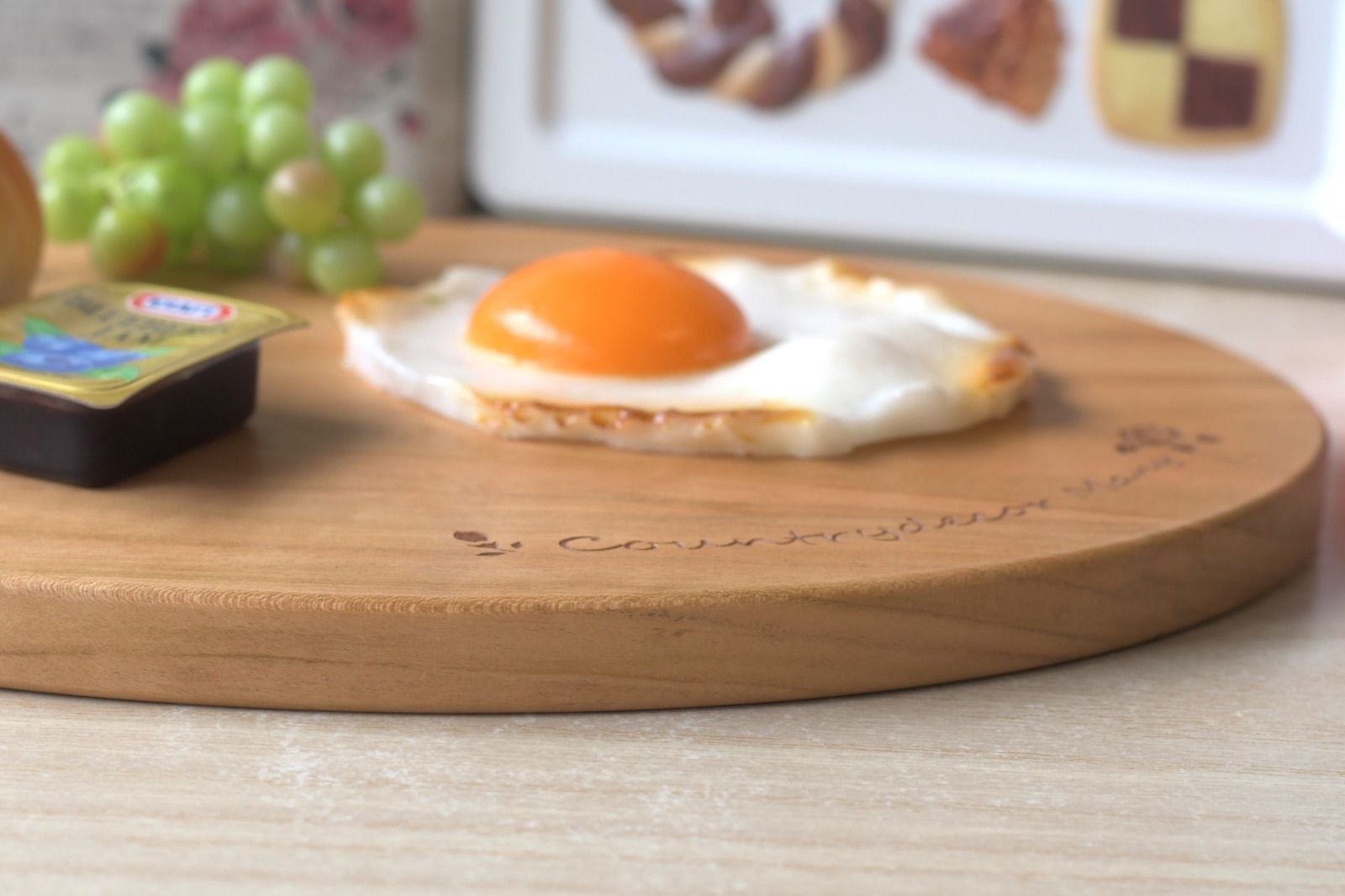 マニーローズ ウッド カッティングボード まな板 山桜の木 新品 新作