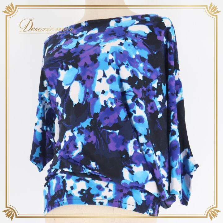 gentil フラワープリント 長袖レッスンウェア gentil フラワープリント