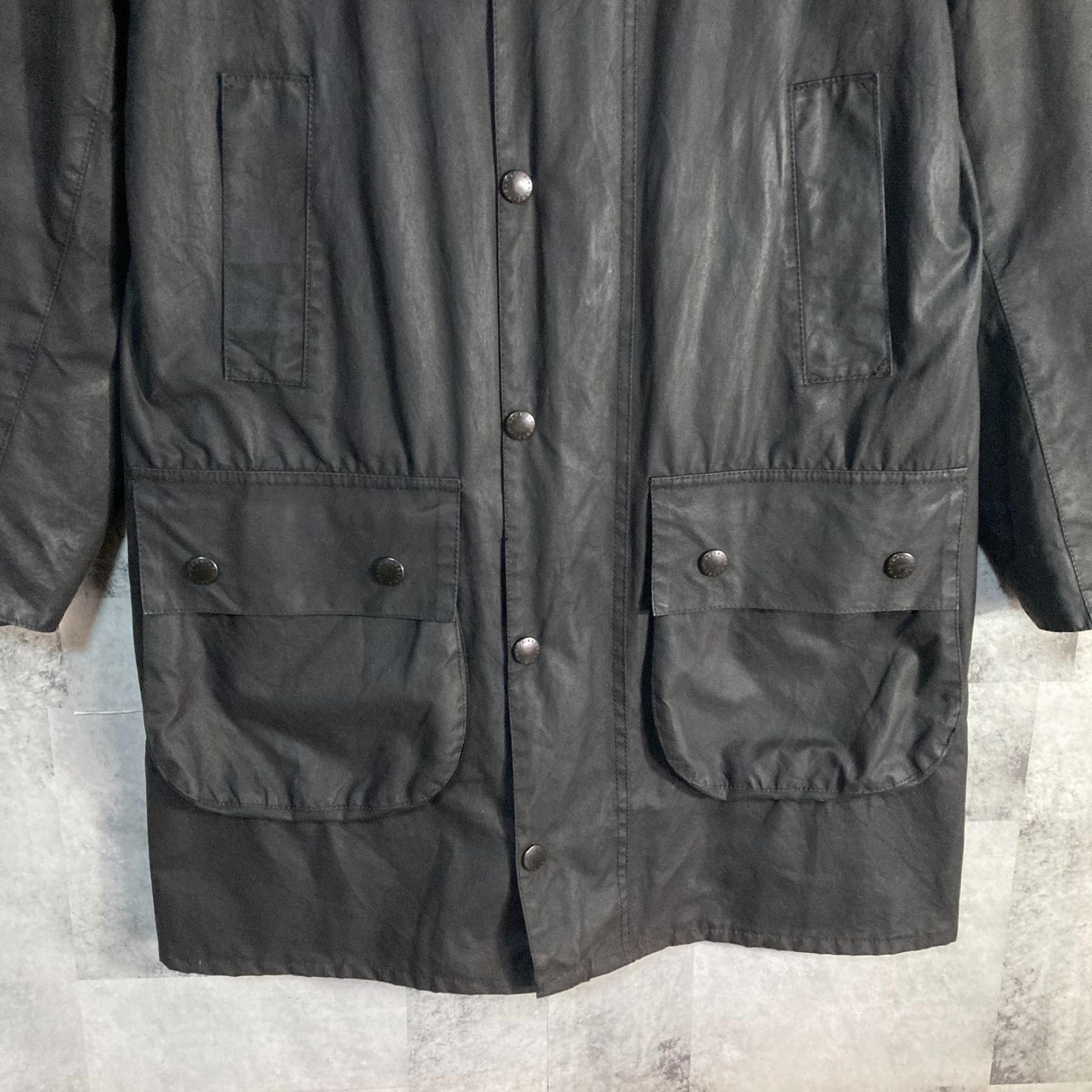 英国製 Barbour Border SL 34サイズ スリムフィット SAGE