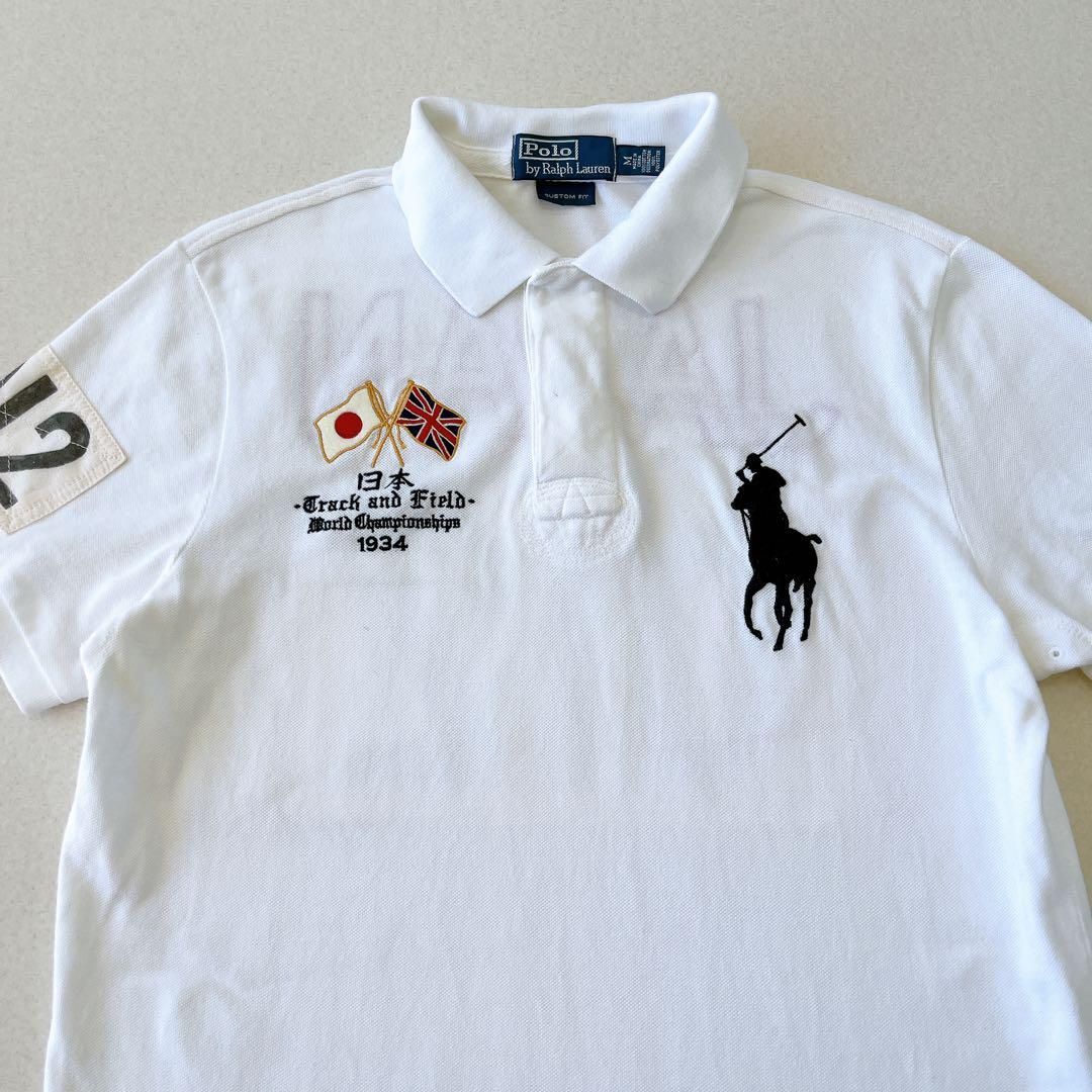 ラルフローレン ポロシャツ 日本国旗 ビッグポニー 刺繍ロゴ