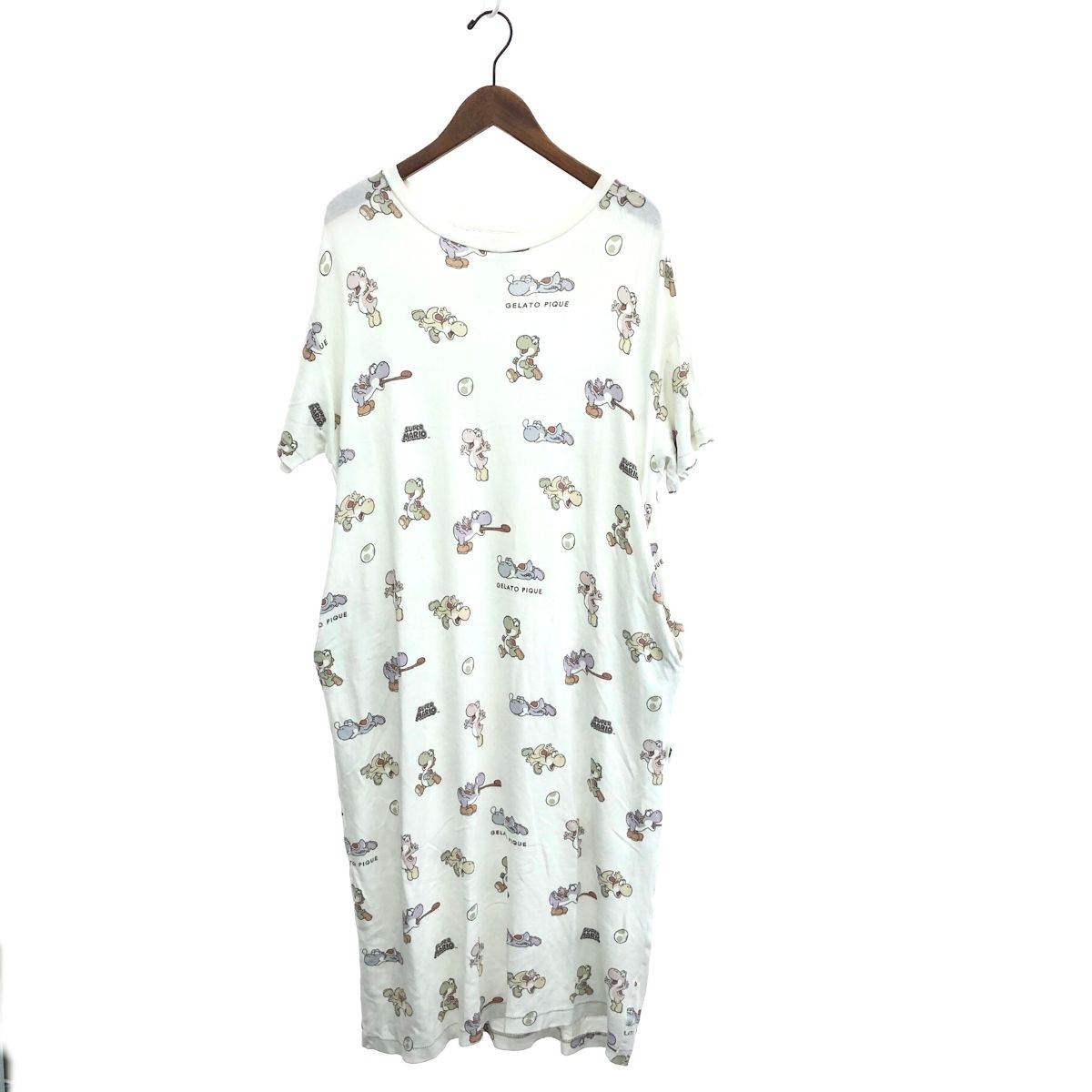 gelato pique ジェラートピケ×スーパーマリオ ヨッシー柄 ワンピース