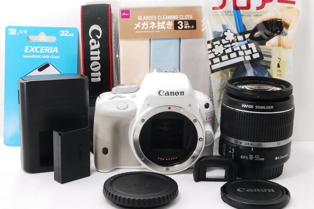 ✨大人気のホワイト✨スマホ転送可能✨Canon kiss X7 レンズセット