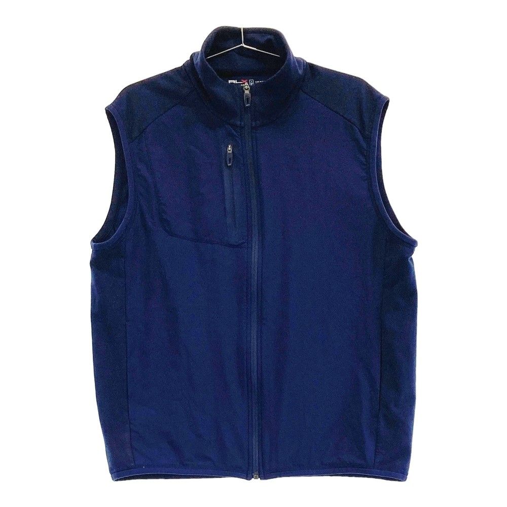 サイズ：M RLX ラルフローレン フルジップ ベスト ネイビー系