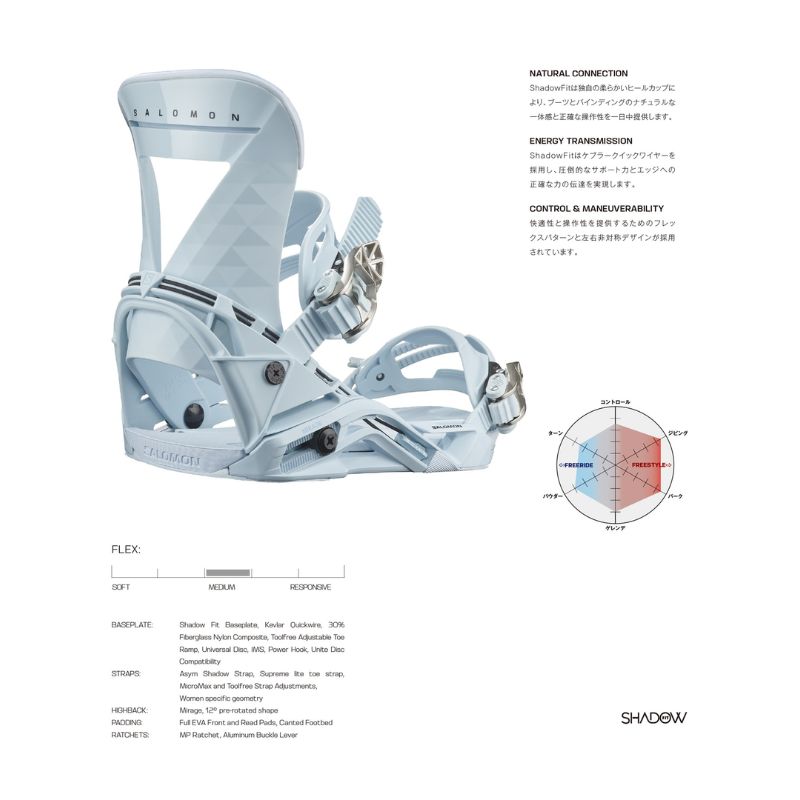 ムラスポ公式】SALOMON サロモン MIRAGE（ブルー） Mサイズ 24-25 NEW
